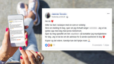 Advarer mot Facebook-poster med kodeord rettet mot voldsofre