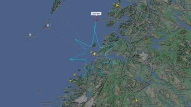 Full taushet rundt «Santa01»-flygning