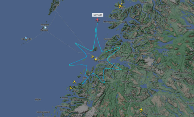 Full taushet rundt «Santa01»-flygning