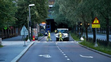 Her stenger Statens vegvesen Ring 1 i Oslo sentrum