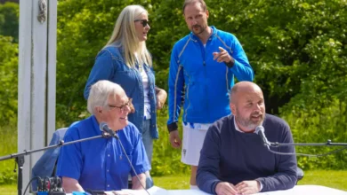 Arne Scheie besøkte Skaugum