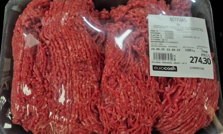 Svenskegrensa: Fant salmonella i kjøttdeig