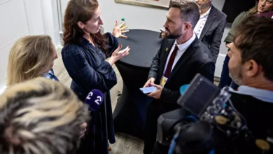 Lise Klaveness konfrontert av israelske journalister