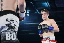 Adrian Hagen satser knallhardt som bokser. Han har modellkjæreste fra Las Vegas.