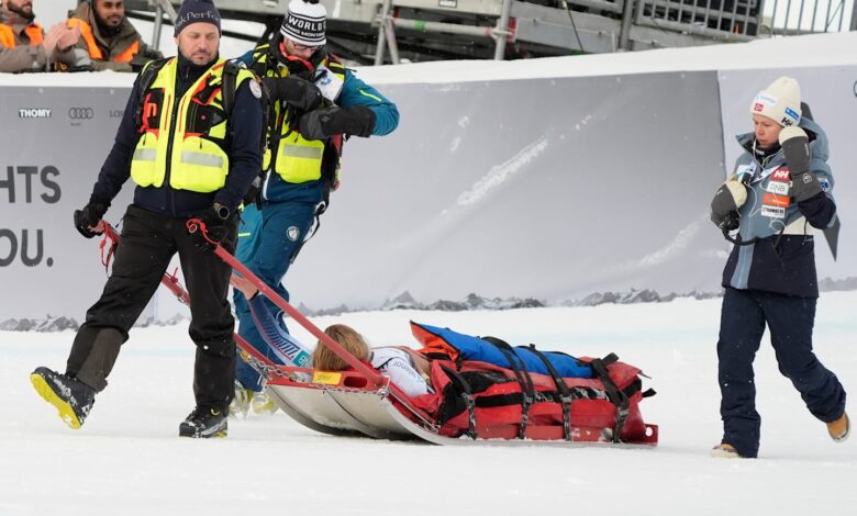 Skrekkelig fall for Marte Monsen i Crans Montana – løpet ble avlyst (VG) Skrekkelig fall for Marte Monsen i Crans Montana – løpet ble avlyst (VG)