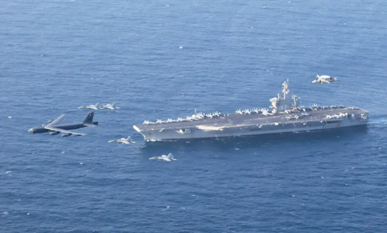 Amerikansk hangarskip går inn i Midtøsten mens Iran og Hizbollah advarer mot mulig angrep Amerikansk hangarskip går inn i Midtøsten mens Iran og Hizbollah advarer mot mulig angrep