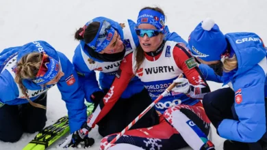 Heidi Weng klar for ankeretappen i OL-stafetten