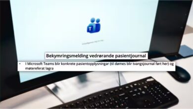 Skal ha ført pasient­journal i Teams – no granskar Data­tilsynet saka