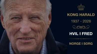 Hedret kong Harald: Rørende bilder