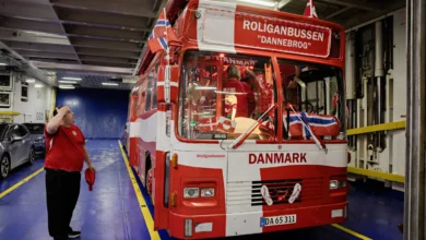 Dansk supporterbuss full av øl