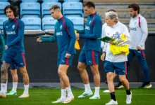 Erling Braut Haaland og Cristiano Ronaldo møtes på Ullevaal stadion søndag kveld. Det er blir en stjerneduell i Nations League.