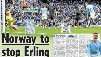 Erling Braut Haaland hylles etter to mål for Manchester City mot Ipswich